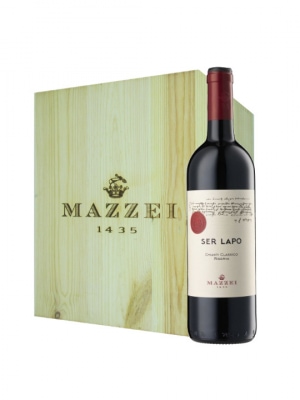 Mazzei Ser Lapo Chianti wooden box 6 x 75cl